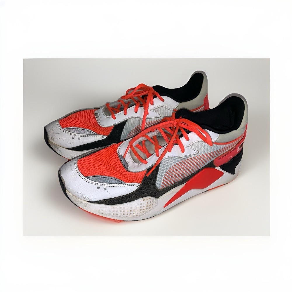 Puma RS-X Running System Reinvention Sneakers Men's Size 12 Orange Black Chunky